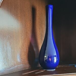 Vintage Cobalt Blue Porcelain Vase